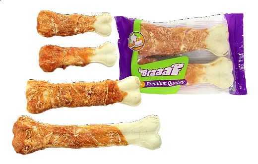 Braaaf Pressed Chicken Bones 12.5 cm (2 pcs)
