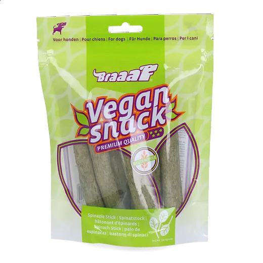 Braaaf VEGAN snack Spinat stick 80 g