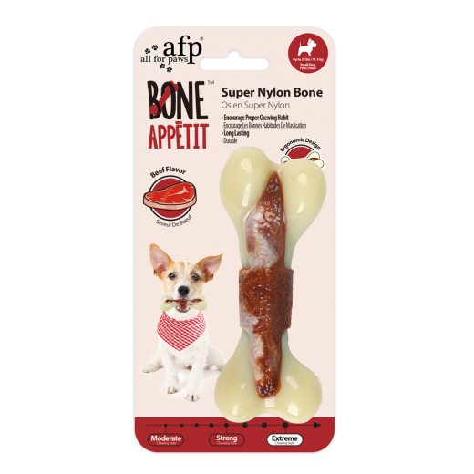 AFP Bone Appetit - Super Nylon Bone - Beef Flavor Infused -
