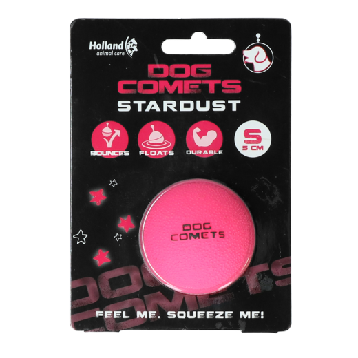 Dog Comets Ball Stardust Roze S