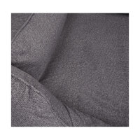 Knuffelwuff Orthopädisches Wasserabweisendes Hundebett Malou aus Velours mit Handwebcharakter M-L 85 x 63cm Grau