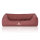 Knuffelwuff Orthopädisches Wasserabweisendes Hundebett Malou aus Velours mit Handwebcharakter XL 105 x 75cm Rot