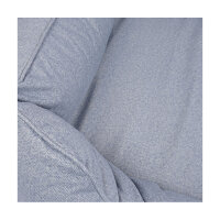 Knuffelwuff Orthopädisches Wasserabweisendes Hundebett Malou aus Velours mit Handwebcharakter XXL 120 x 85cm Hellblau