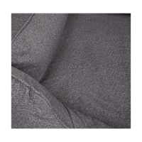 Knuffelwuff Orthopädisches Wasserabweisendes Hundebett Malou aus Velours mit Handwebcharakter XXL 120 x 85cm Grau