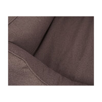 Knuffelwuff Orthopädisches Wasserabweisendes Hundebett Leon aus Velours mit Handwebcharakter XXL 120 x 85cm Graubraun