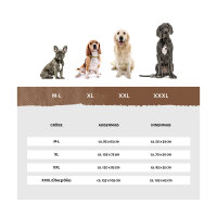 Knuffelwuff Orthopädisches Wasserabweisendes Hundebett Leon aus Velours mit Handwebcharakter XL 105 x 75cm Hellblau