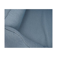 Knuffelwuff Orthopädisches Wasserabweisendes Hundebett Leon aus Velours mit Handwebcharakter Übergröße XXXL 155 x 105cm Hellblau