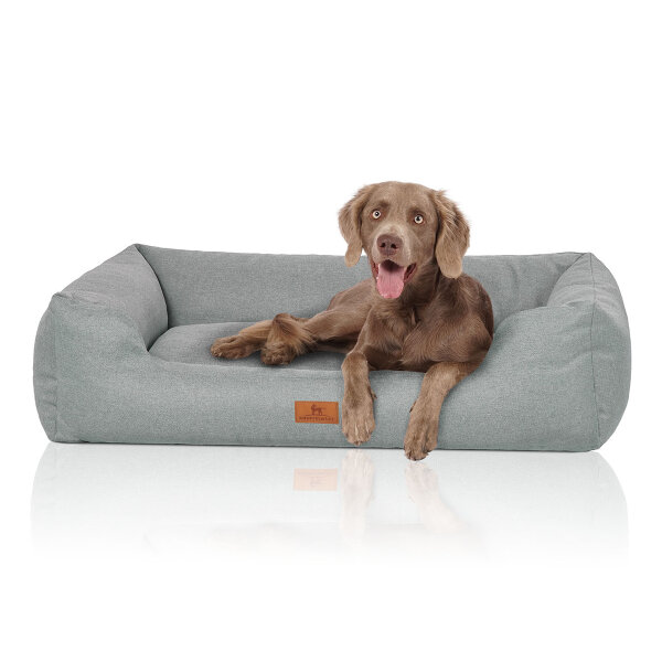 Knuffelwuff Emma Hundebett Velours XXL 120 x 85 cm Petrol