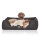Knuffelwuff Orthopädisches Hundebett Columbia aus laser-gestepptem Kunstleder XXL 120 x 85cm Schwarz