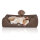Knuffelwuff Hundebett Henderson aus marmoriertem Kunstleder XL 105 x 75cm Braun