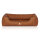 Knuffelwuff Hundebett Henderson aus marmoriertem Kunstleder XXL 120 x 85cm Rusty