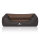 Knuffelwuff Orthopädisches Hundebett Outback aus laser-gestepptem Kunstleder XXL 120 x 85cm Schwarz/Braun