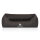 Knuffelwuff Orthopädisches Hundebett Tampa aus laser-gestepptem Kunstleder M-L 85 x 63cm Schwarz
