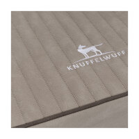 Knuffelwuff orthopädische Hundematte Palomino aus laser-gestepptem Kunstleder L 80 x 60cm Grau