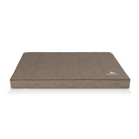 Knuffelwuff Palomino orthopädische Hundematte Kunstleder XL 100 x 70 Stone