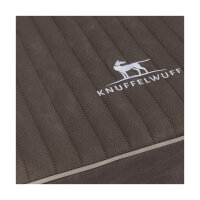 Knuffelwuff orthopädische Hundematte Palomino aus laser-gestepptem Kunstleder XXL 115 x 80 Braungrau