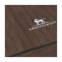 Knuffelwuff orthopädische Hundematte Palomino aus laser-gestepptem Kunstleder XXL 115 x 80 Braun