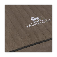 Knuffelwuff orthopädische Hundematte Palomino aus laser-gestepptem Kunstleder XXL 115 x 80 Stone
