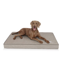 Knuffelwuff orthopädische Hundematte Palomino aus laser-gestepptem Kunstleder XXXL 135 x 90 Grau
