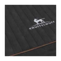 Knuffelwuff orthopädische Hundematte Palomino aus laser-gestepptem Kunstleder XXXL 135 x 90 Schwarz