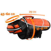 Knuffelwuff Hunde-Schwimmweste Storm mit Griff und Reflektoren