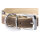Knuffelwuff weiches Nubuk-Echtleder Hundehalsband Orlando Braun/Beige