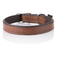 Knuffelwuff weiches Echtleder Hundehalsband Ticino