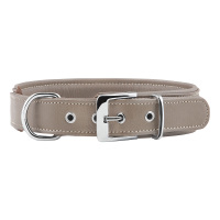 Knuffelwuff weiches Echtleder Hundehalsband Glendale