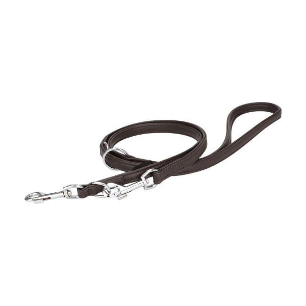 Knuffelwuff weiche verstellbare Echtleder Hundeleine Ticino