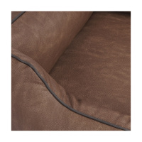 Knuffelwuff Orthopädisches Hundebett Rockland aus Kunstleder