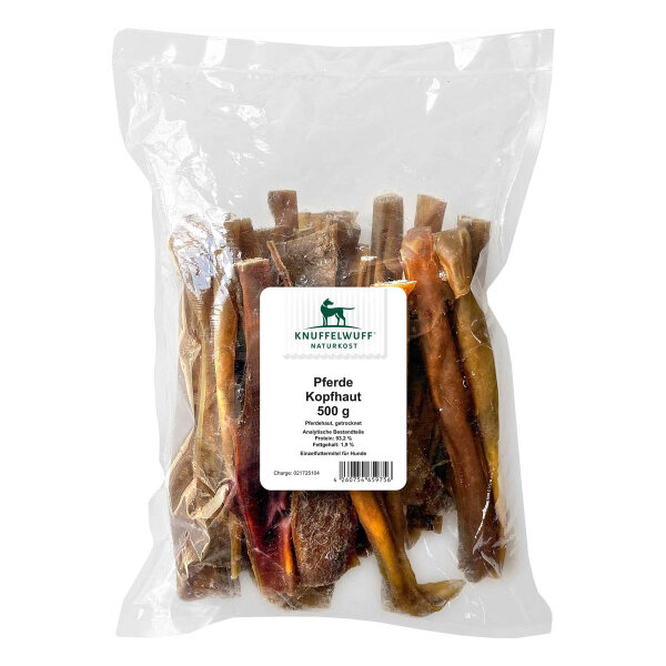 Knuffelwuff Pferdekopfhaut 500g
