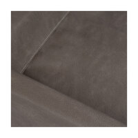 Knuffelwuff orthopädisches Hundebett Austin aus Kunstleder M-L 85 x 65cm Braungrau