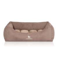 Knuffelwuff orthopädisches Hundebett mit Fächer-Wendekissen Baltimore 120x80cm Beige