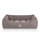 Knuffelwuff orthopädisches Hundebett mit Fächer-Wendekissen Baltimore 80x55cm Grau