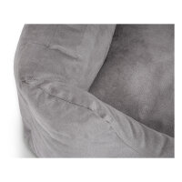 Knuffelwuff Hundebett Dreamline aus Velours XXL 120 x 85cm Grau