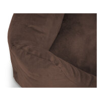 Knuffelwuff Dreamline Hundebett Velours S 70 x 50 cm Braun