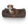 Knuffelwuff Dreamline Hundebett Velours S 70 x 50 cm Braun