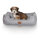 Knuffelwuff Hundebett Dreamline aus Velours Grau S 70 x 50cm