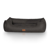 Knuffelwuff Hundebett Dreamline aus Velours Übergröße XXXL 155 x 105cm Schwarz