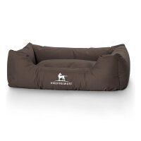 Knuffelwuff Hundebett Finlay aus Nylongewebe M-L 85 x 63cm Braun