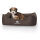 Knuffelwuff Hundebett Finlay aus Nylongewebe M-L 85 x 63cm Braun