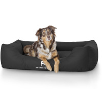 Knuffelwuff Hundebett Finlay aus Nylongewebe XXL 120 x 85cm Schwarz