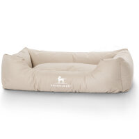 Knuffelwuff Hundebett Finlay aus Nylongewebe XL 105 x 75cm Beige