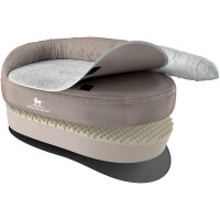 Knuffelwuff Jessy orthopädisches Hundebett Nylongewebe M-L 100 x 65 cm Beige