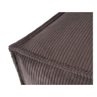 Knuffelwuff Hundekissen Lesedi aus Cord mit Handwebcharakter 135x90cm Braungrau
