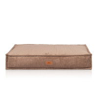 Knuffelwuff Hundekissen Lesedi aus Cord mit Handwebcharakter 135x90cm Braun