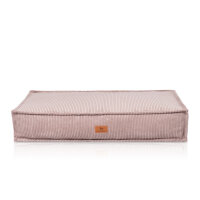 Knuffelwuff Hundekissen Lesedi aus Cord mit Handwebcharakter 80x60cm Rosa