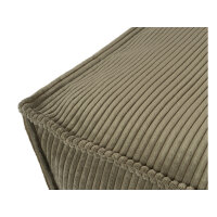 Knuffelwuff Hundekissen Lesedi aus Cord mit Handwebcharakter 80x60cm Khaki