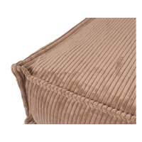 Knuffelwuff Hundekissen Lesedi aus Cord mit Handwebcharakter 80x60cm Braun