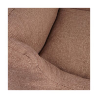 Knuffelwuff Hundebett Lotte aus Velours mit feinem Handwebcharakter XXL 120 x 85cm Lichtbraun